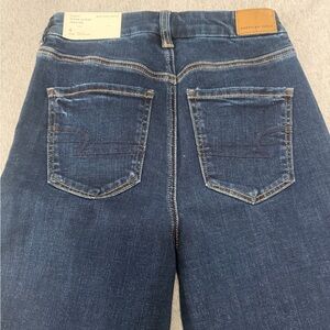 American Eagle Outfitters Women's Dark Blue High Rise Jeans